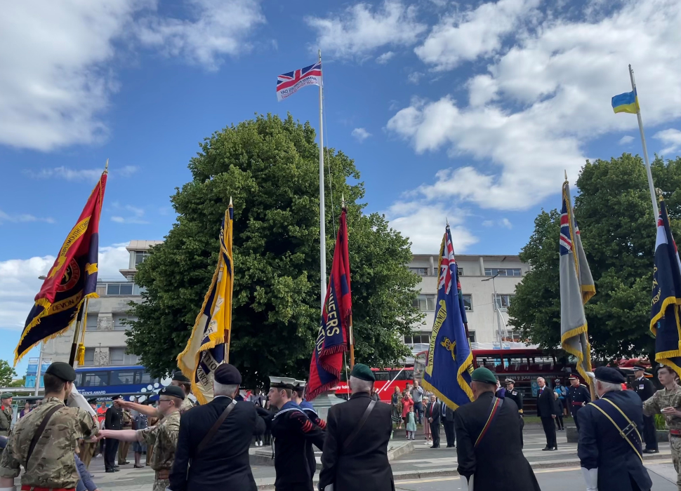 Plymouth Armed Forces Flag Raising 2022